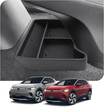 Compatible with VW ID.4 ID4 2021-2025 2026 & VW ID.5 ID5 2023-2026 Centre Console Organizer Armrest Storage Box Tray Center Organiser VW ID4 ID5 Accessories (Black)