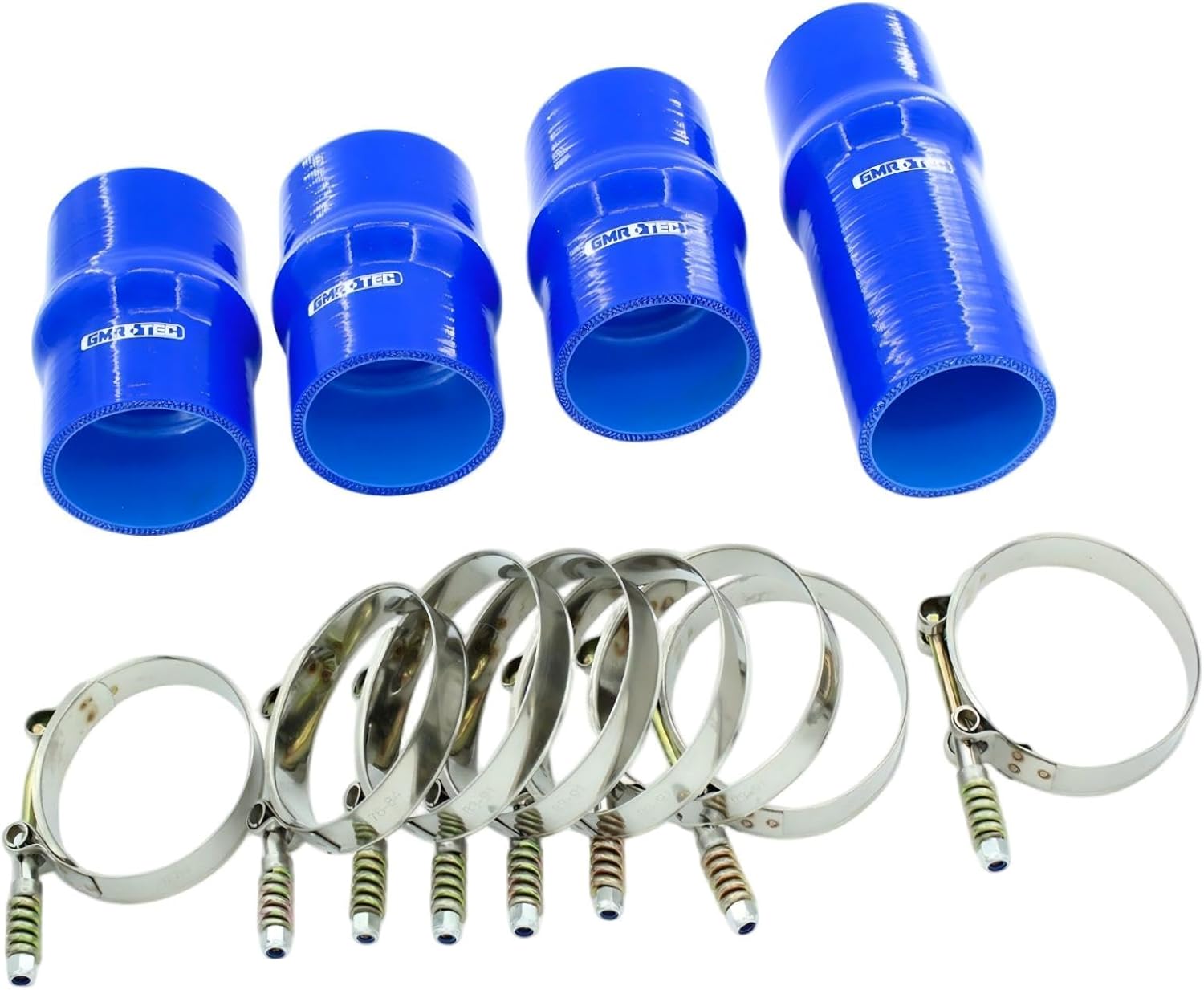 Silicone Intercooler Boot Kit, Turbo Hose Boots with T-Bolt Intercooler Hose Clamps Compatible with 2003-2007 Dodge Ram Heavy Duty 5.9 Cummins Diesel Black