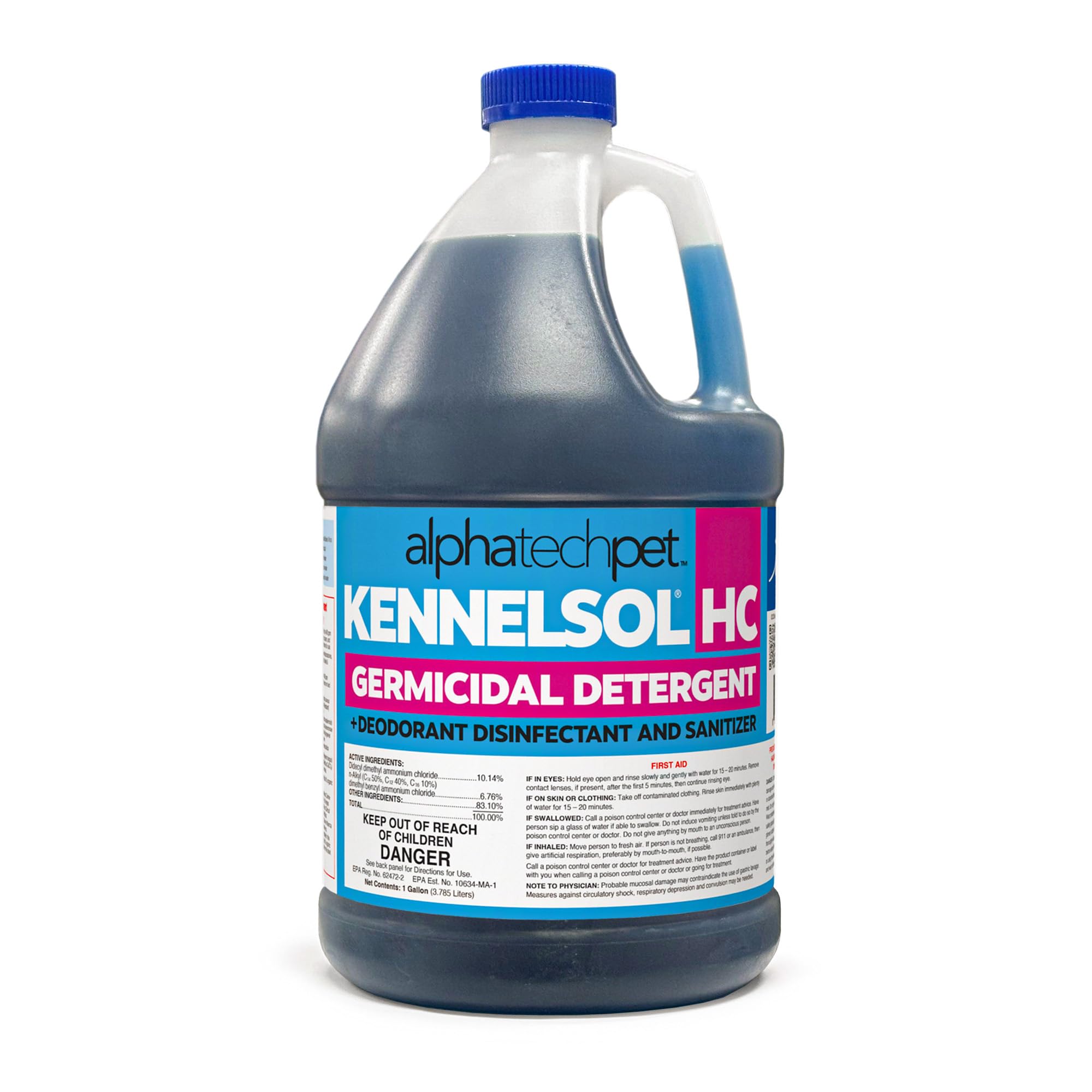 Amazon.com: KennelSol HC 1-Step High Concentrated Kennel Cleaner - 1 Gallon  Liquid Disinfectant, Effective Against Bacteria and Viruses, Deodorizer by  Alpha Tech Pet : Health & Household