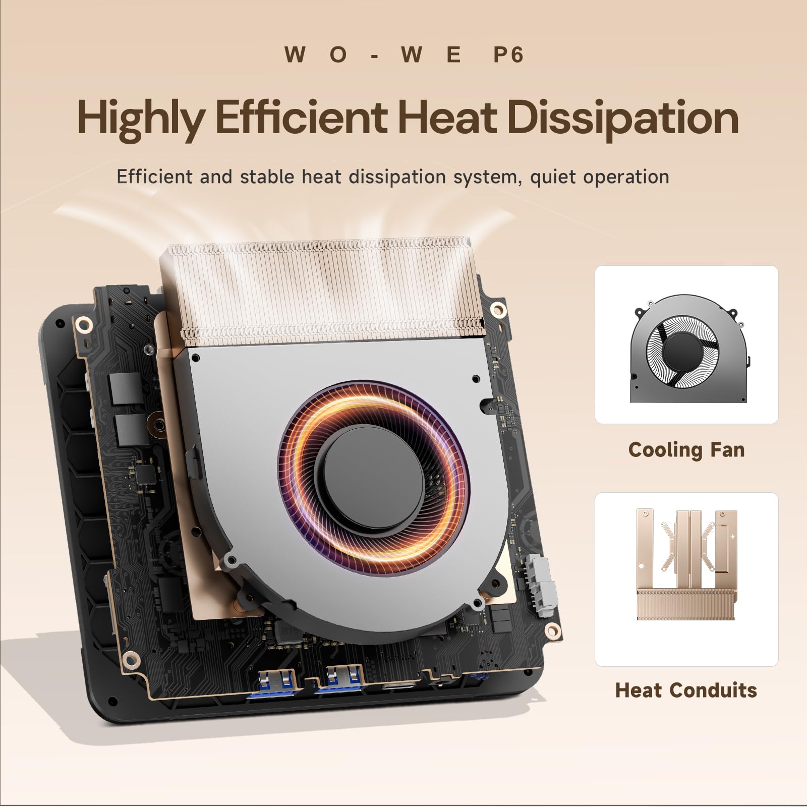 Amazon.com: wo-we P6 Mini PC AMD Ryzen 5 3550H(4C/8T,up to 3.7GHz