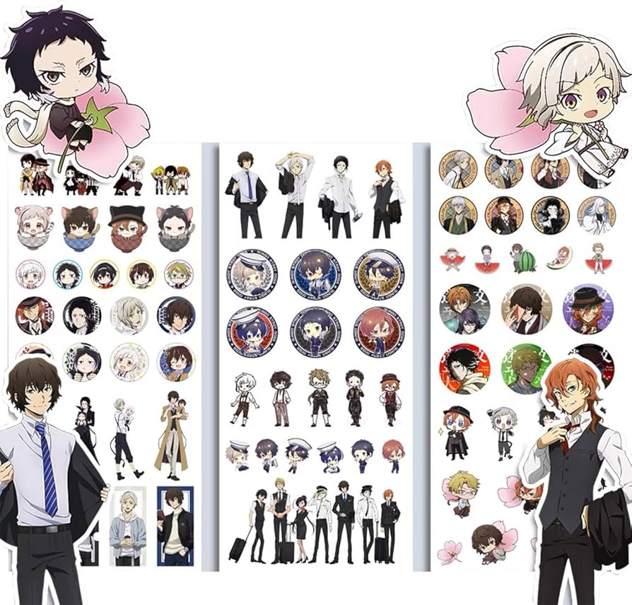 Amazon.co.jp: 文豪ストレイドッグス ステッカー シール 太宰治 だざい