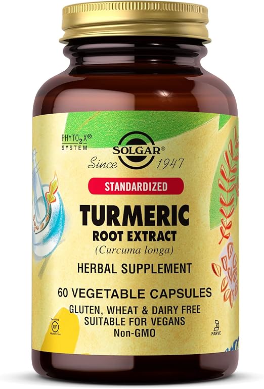 Solgar Turmeric Root Extract Vegetable Capsules Pack of 60