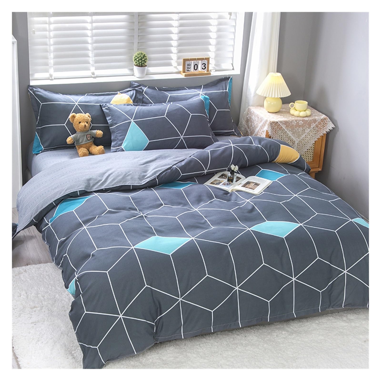 Housse de couette grand format Yidukongjia, enveloppe de couette 180x220 de qualité