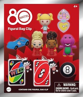 Mattel 80th Anniversary Series 1 – 5" Collectible Bag Clip – Blind Bag (ONE Random Figure) – Toy Brand Character Keychain/Backpack Accessory | Official Licensed Merchandise