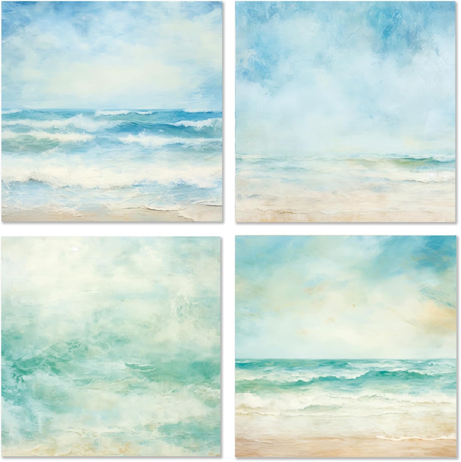 Ocean Sea Waves Scrapbook Paper - 6×6 Premium Color Pages With 24 Single-Sided Sheets for Scrapbooking Supplies Paper Crafts Home Decoration Card Making Journaling Background Decorative