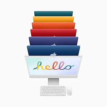 2021 Apple iMac with Apple M1 Chip (24-inch, 8GB RAM, 256 GB