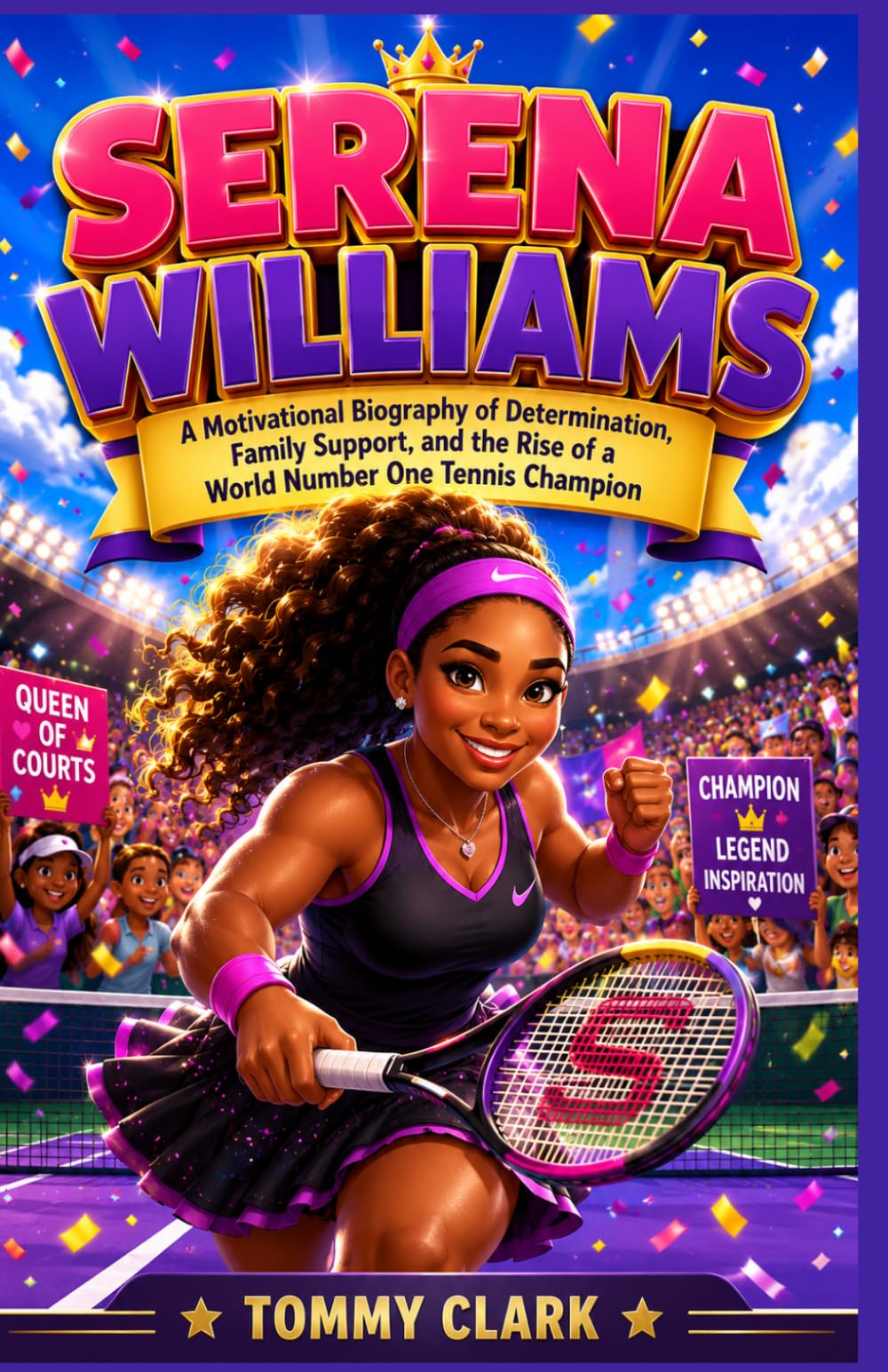 Serena Williams Biography For Kids: A Motivational Biography of Determination, Family Support, and the Rise of a World Number One Tennis Champion