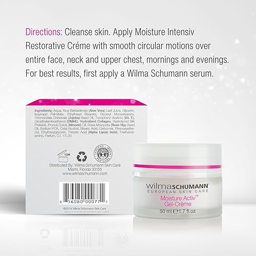 Miniatura 8 de Moisture Activ Gel Crème - Hidratante facial hidratante para protección diaria, infundido con ácido hialurónico, crema facial de gel, 1.7 onzas1.7