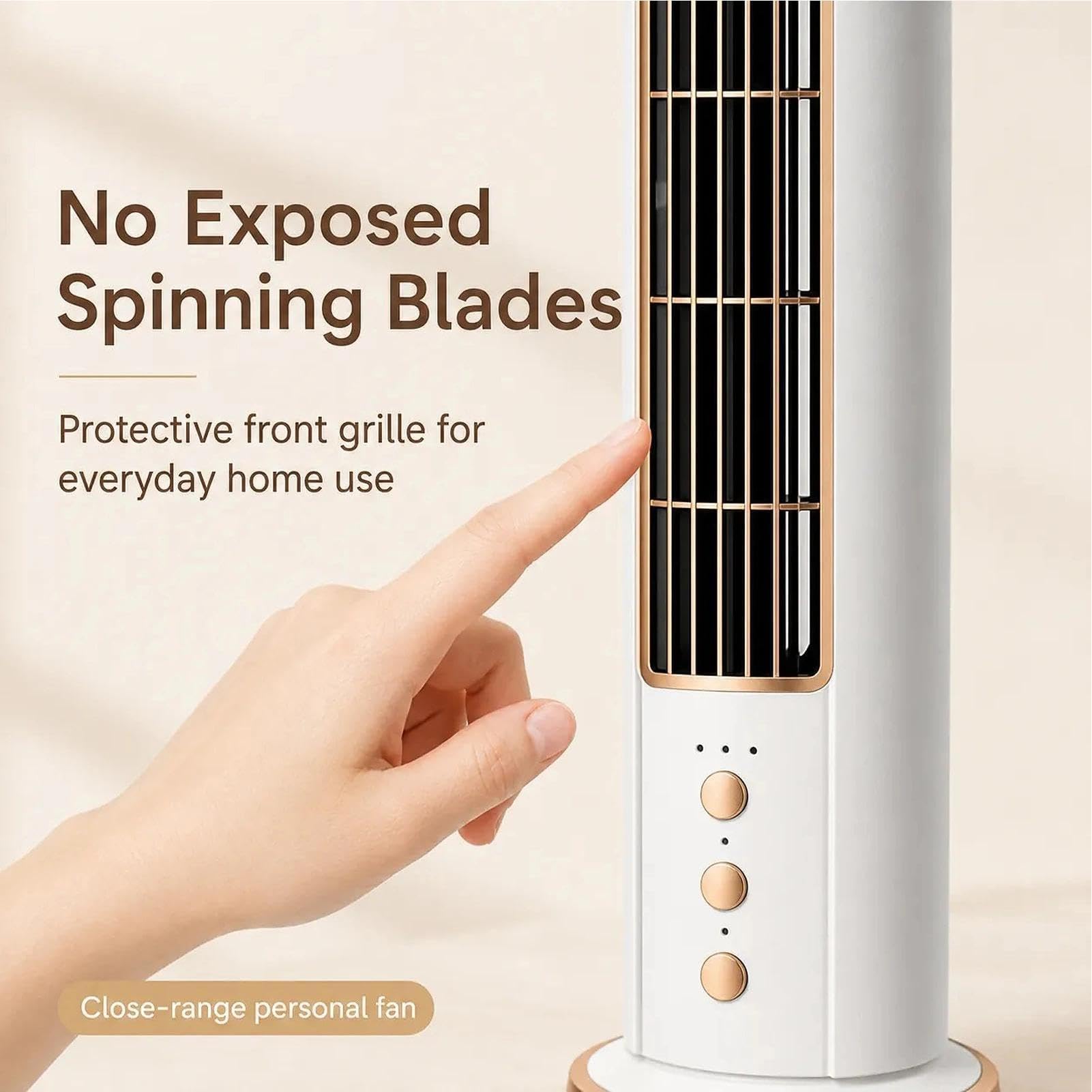 Ventilatore a torre da tavolo 3 Velocità, Dispositivo A Flusso D'Aria | Ventilatore a torre personale Per Casa, Camera Da , Cucina, Appartamento, Ufficio, Dormitorio