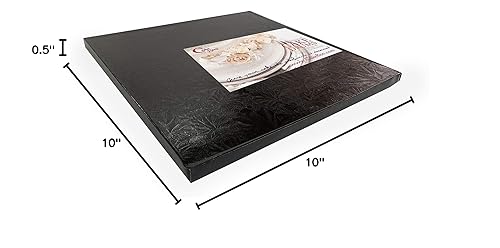 Miniatura 44 de Cakebon Tableros cuadrados para tartas, tambores resistentes de 1/2 pulgada de grosor, bordes envueltos profesionalmente de 14 pulgadas