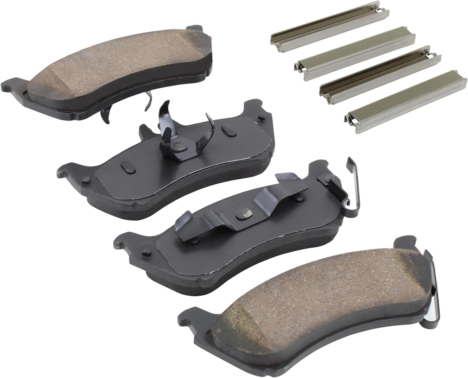 QUALITY-BUILT Rear Ceramic Brake Pads, Premium 1001-0875C, Compatible with 1998-2005 Mercedes-Benz (ML320,ML350,ML430)
