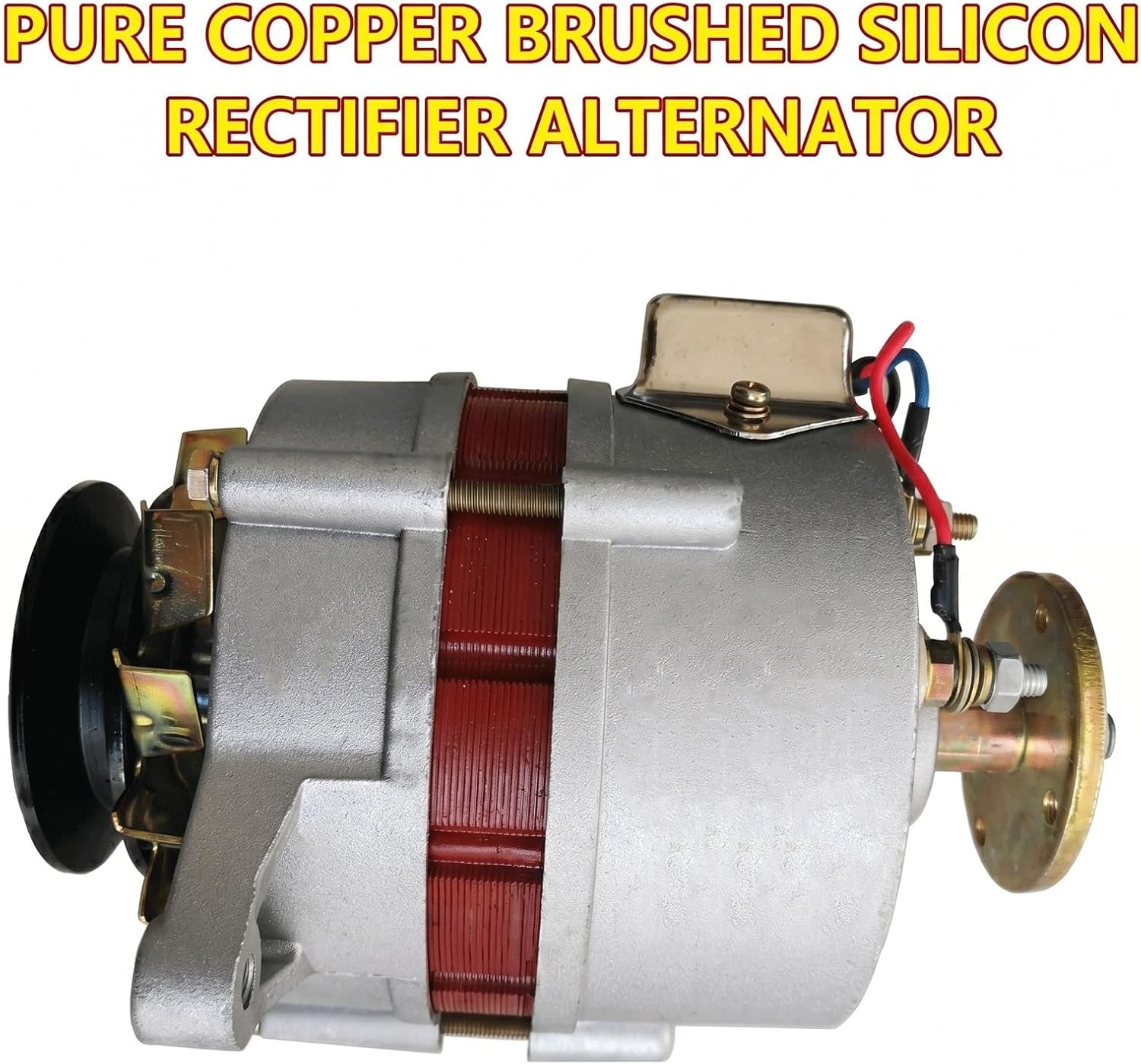 1500W Silicon Rectifier DC Generator, 12V 24V Compatible, Tractors and Agricultural Machinery (1500W-12V Single-Head)