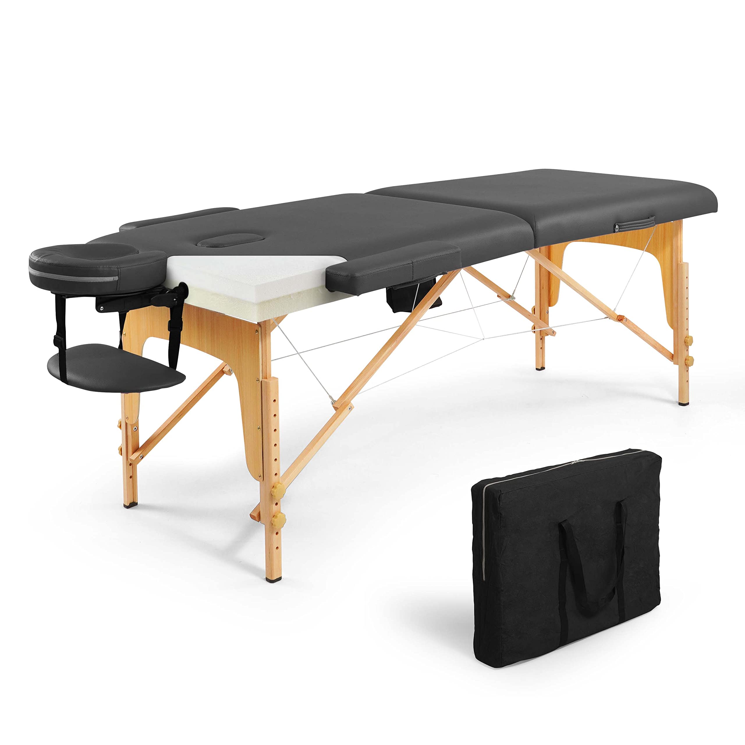 Buy CAPHAUS Premium Memory Foam Massage Table, 84 Inch Foldable