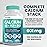 4-in-1 Calcium Supplements for Women and Men - Calcium with Vitamin D3 K2 5000 IU Supplement, 601mg per Serving - Gluten-Free, Vegan-Friendly (120 ct)