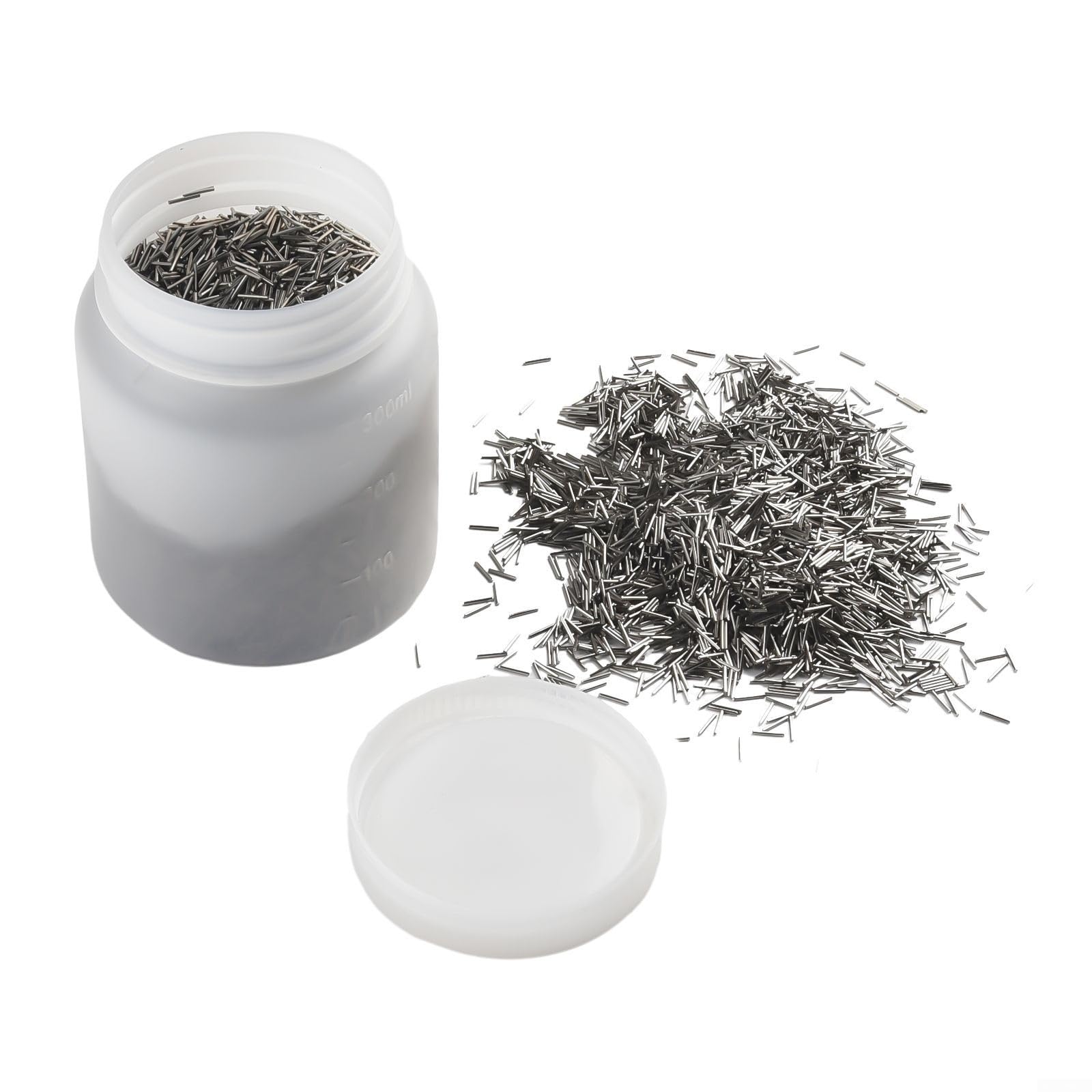 Aiguilles de polissage magnétiques en acier inoxydable 304, lot de 1 kg, pour meuleuse magnétique et élimination des bavures (0,8 × 7 mm)