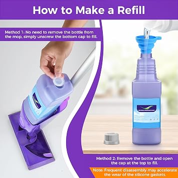 Refillable Replacement Bottle for Swiffer Wet JetTM Mop, 1250ml/42 oz,Empty