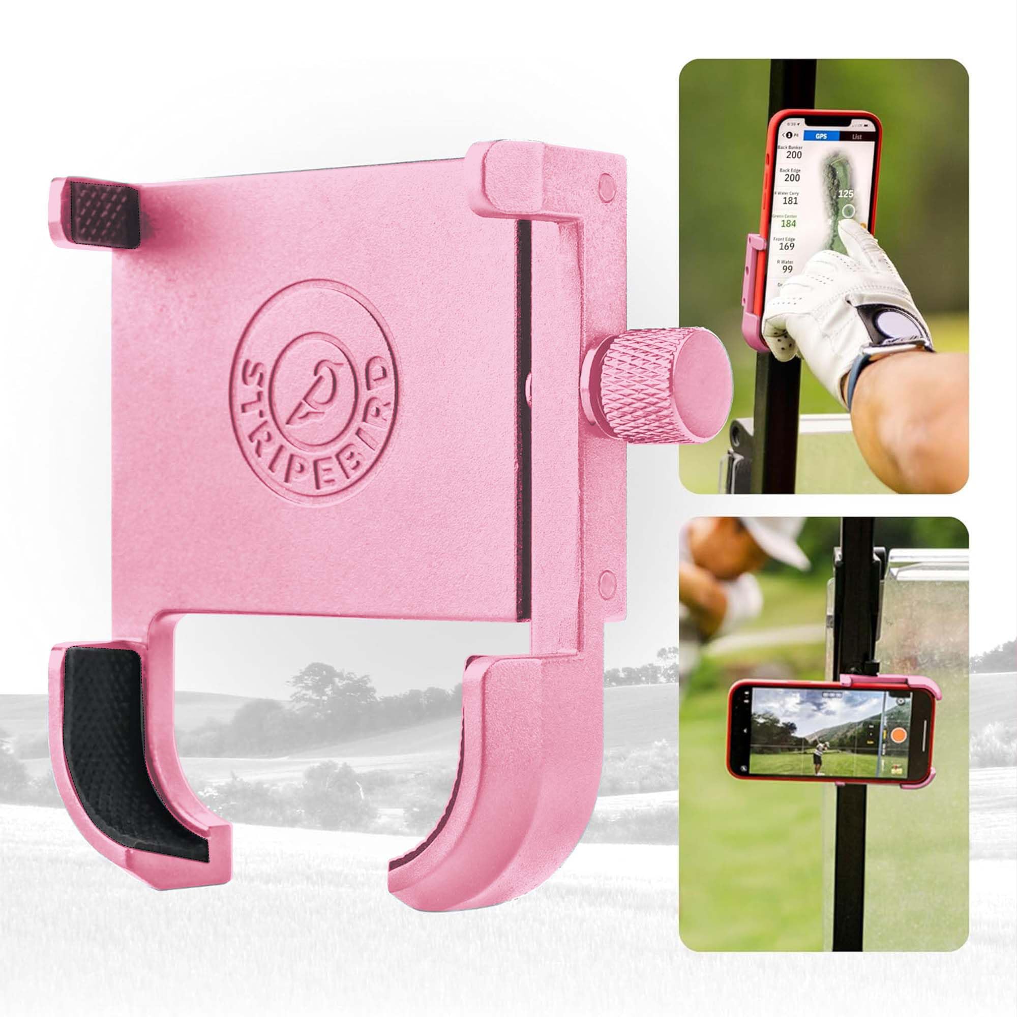 Stripebird - Original Golf Magnetic Phone Holder - Golf Cart Accessory - Slim Smartphone Mount - Store & Access Cell - Ultra Strong Magnet