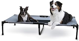 K&H Pet Products Dog Cots Beds for Large Dog- Elevated Outdoor Dog Cot Bed- Raised Dog Hammock Cooling Bed- Washable, Port...