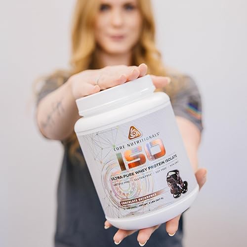 Miniatura 3 de Core Nutritionals ISO, 100% microfiltrado, cero rellenos artificiales, aislado de proteína de suero de leche de 0.88 onzas, 80 porciones (chocolate