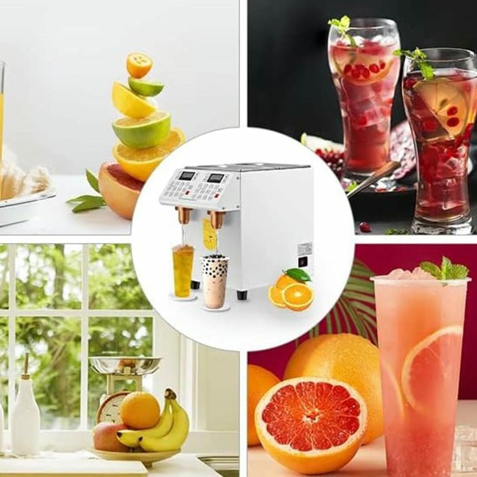 Gewerbliche Dosierung Der Doppelzylinder -Fructose -Dosierung, Automatischer Fructosespenser, 700 -W -Fructose -Sirup -Elektrospender, Geräte Für Desserts ~/