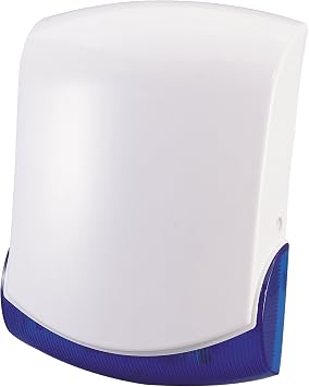 15-500LB Jumbo Outdoor Siren Strobe Box White & Blue