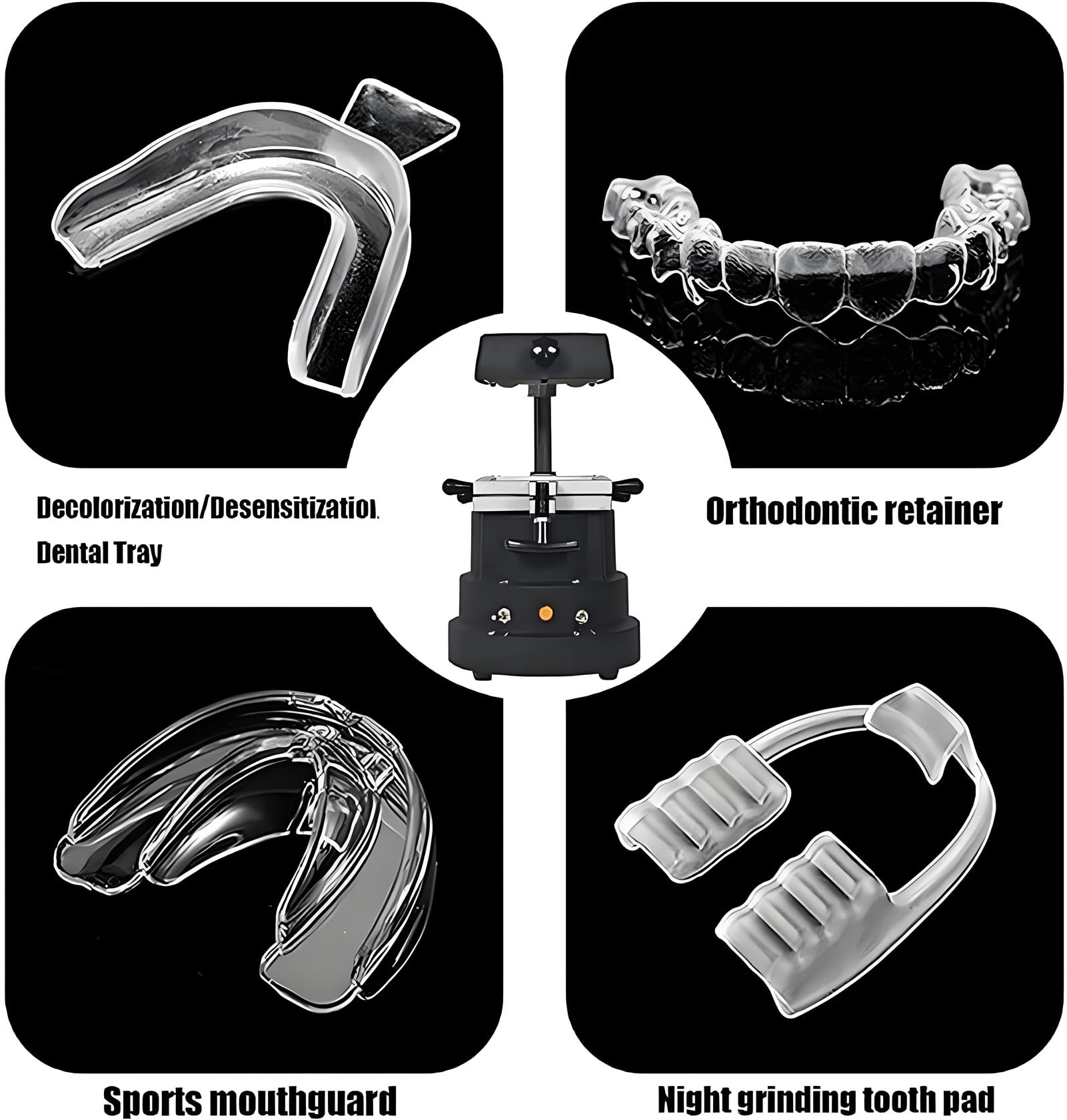 Machine de thermoformage Dentaire sous Vide 1200 W, Moulage Automatique pour plaques de Contention, protège-Dents et couronnes - Utilisation en Laboratoire et en Clinique