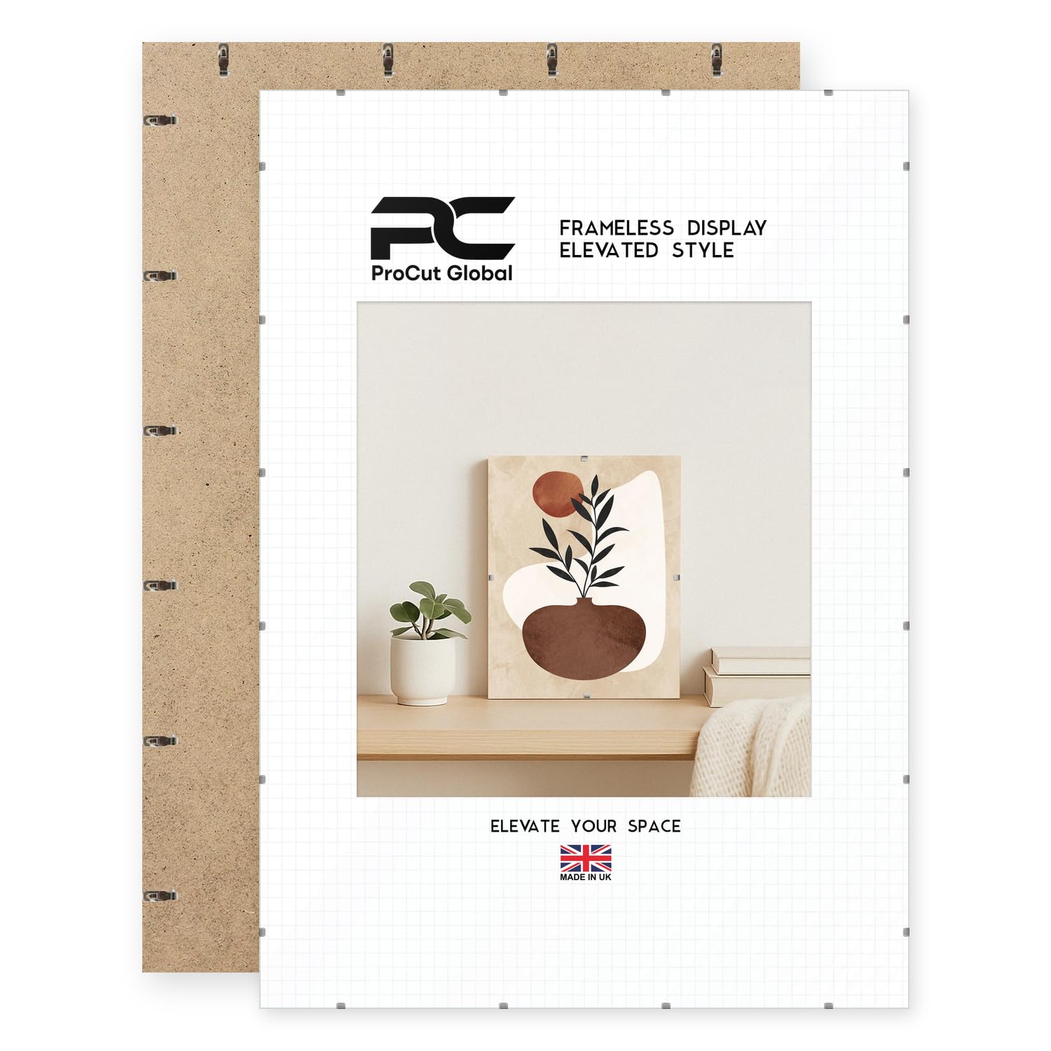 Procut Global A0 Frameless Clip Picture Frames For Photos — image 1