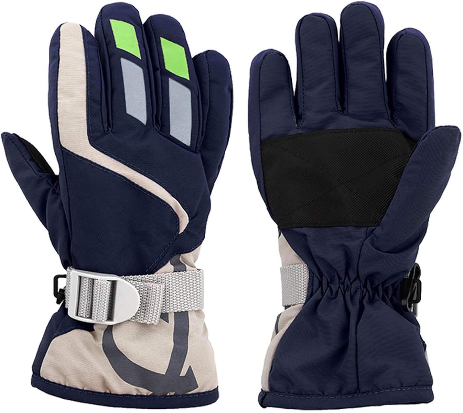 LuvnFun Kids Snow Gloves for Cold Weather Thinsulate Cotton Warm Waterproof Ski Winter Gloves for Boys and Girls : Clothing, Shoes & Jewelry