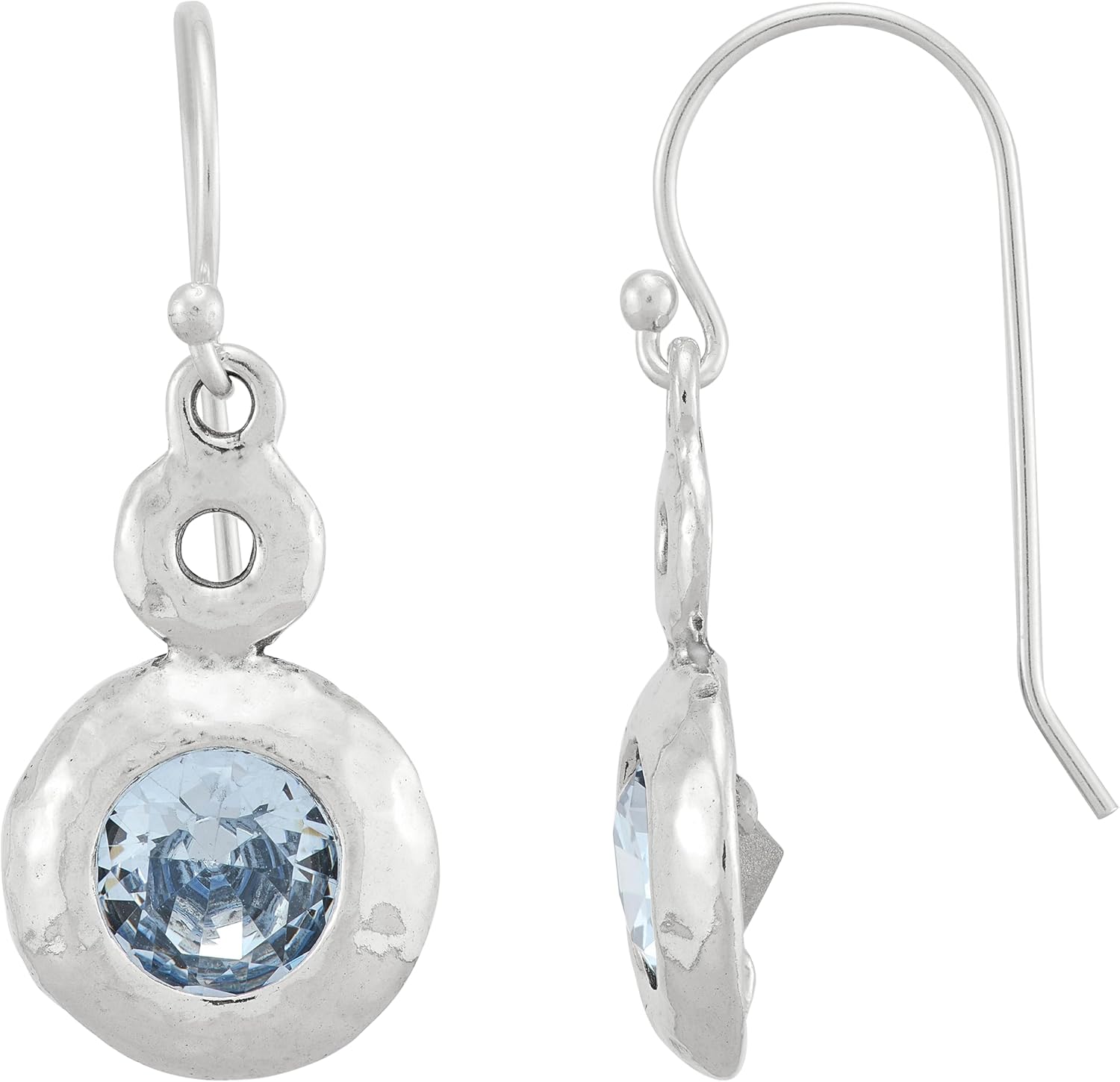 Silpada 'Cool Swifts' Sterling Silver Blue Crystal Drop Earrings - Image 2