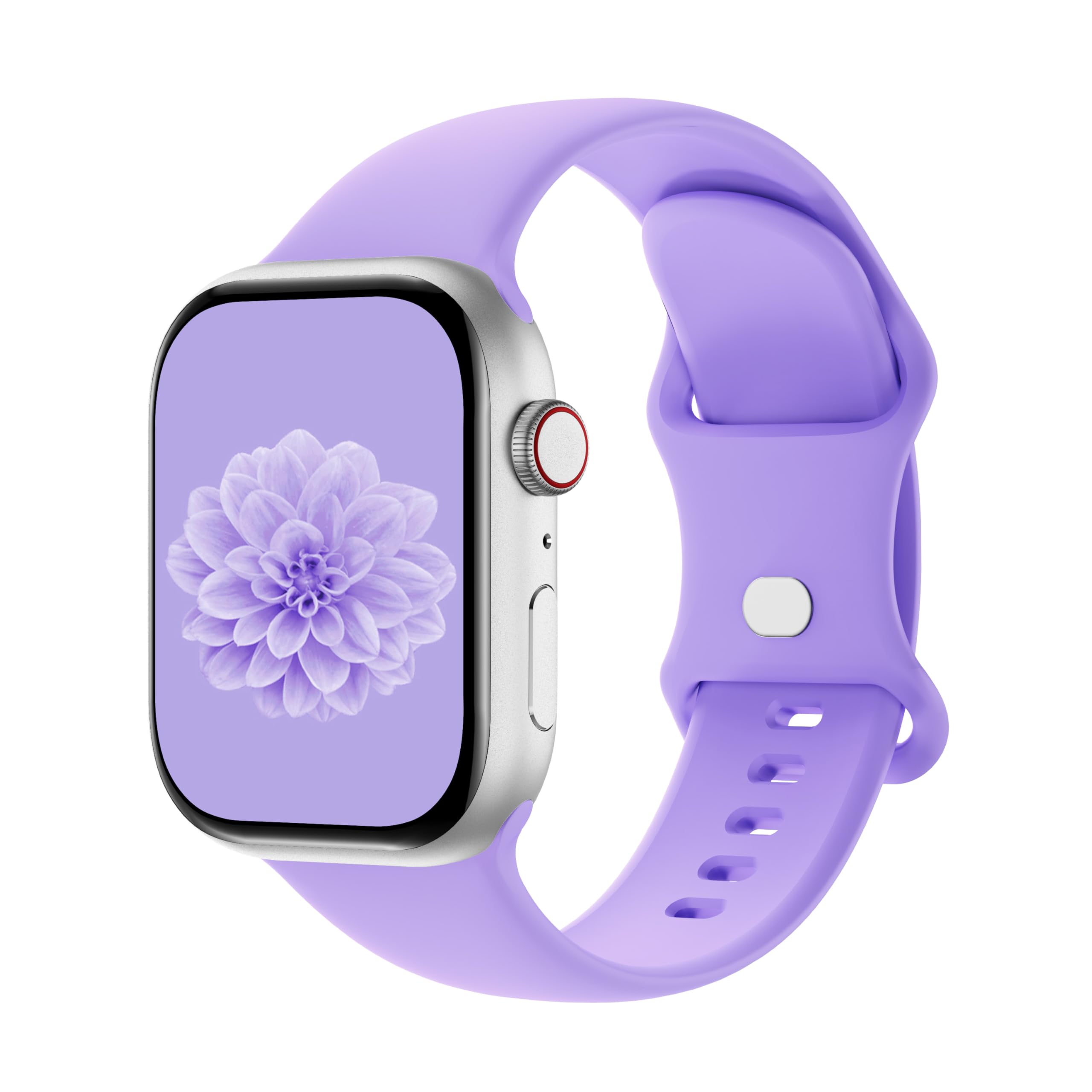 Aegce Silicone Sport Band Compatible with Apple Watch 41mm 40mm 42mm 38mm 46mm 45mm 44mm 49mm Women Men, Soft Strap Replacement Wristband for iWatch