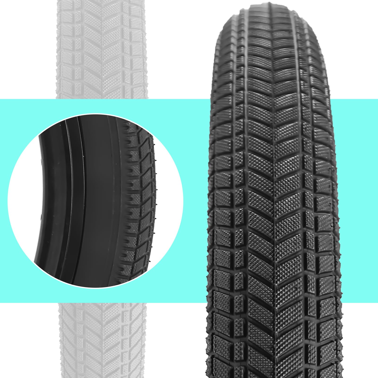 Pneumatico Bell BMXer Per Bambini, Bianco, Misura 12.5 X 1.75-2.125, Copertoncino