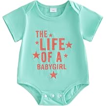 Newborn Baby Girl Outfits The Life Of A Baby Girl Short Sleeve Bubble Romper Shirt Oversized Bodysuit Summer Clothes