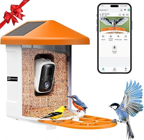 Miniatura 8 de Comedero para pájaros, comedero de pájaros de Navidad para exteriores. Comedero de metal para pájaros silvestres, comedero para pájaros salvajes,