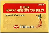 Vista 1 de ILHWA Cápsulas de ginseng coreano, 500 mg, 100 cápsulas