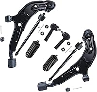 Vista 451 de Detroit Axle - Kit de suspensión frontal de 8 piezas para Dodge Journey 2009-2015, 2 brazos de control inferiores, 2 rótulas, 2 varillas