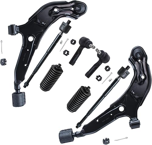 Miniatura 448 de Detroit Axle - Kit de brazos de control de extremo delantero RWD para Dodge Ram 03-06 2500 3500, 2 brazos de control superior con rótula 2 varillas