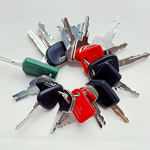 Miniatura 1 de Juego de llaves de encendido de equipo pesado de 21 llaves compatible con Volvo John Deere Bobcat Caterpillar Komatsu llave de excavadora equipo