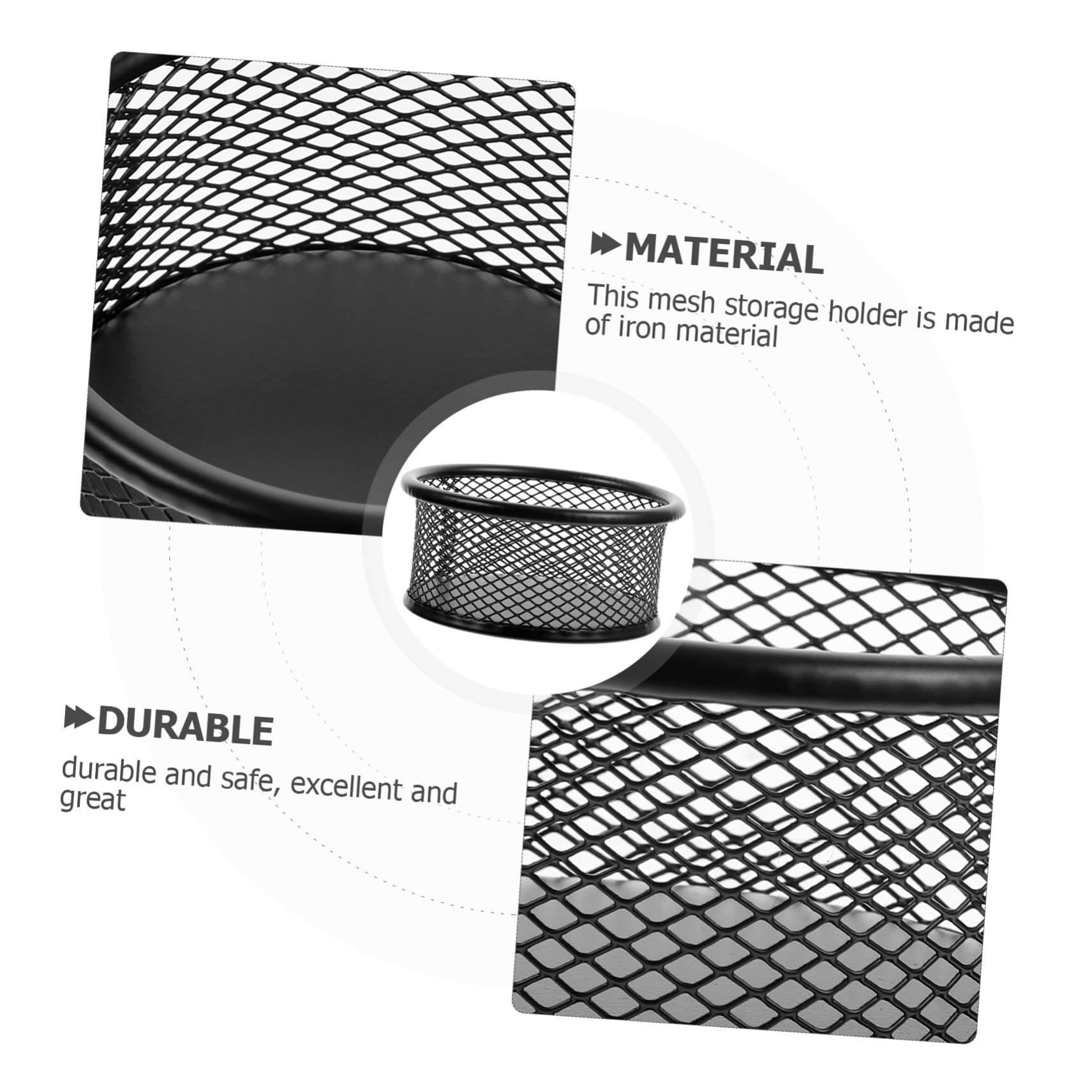 12 pezzi Porta Graffette in Rete Nera Organizer Ferro per Fermagli Multiuso per Scrivania Resistente e Facile da Pulire per Ufficio e Casa