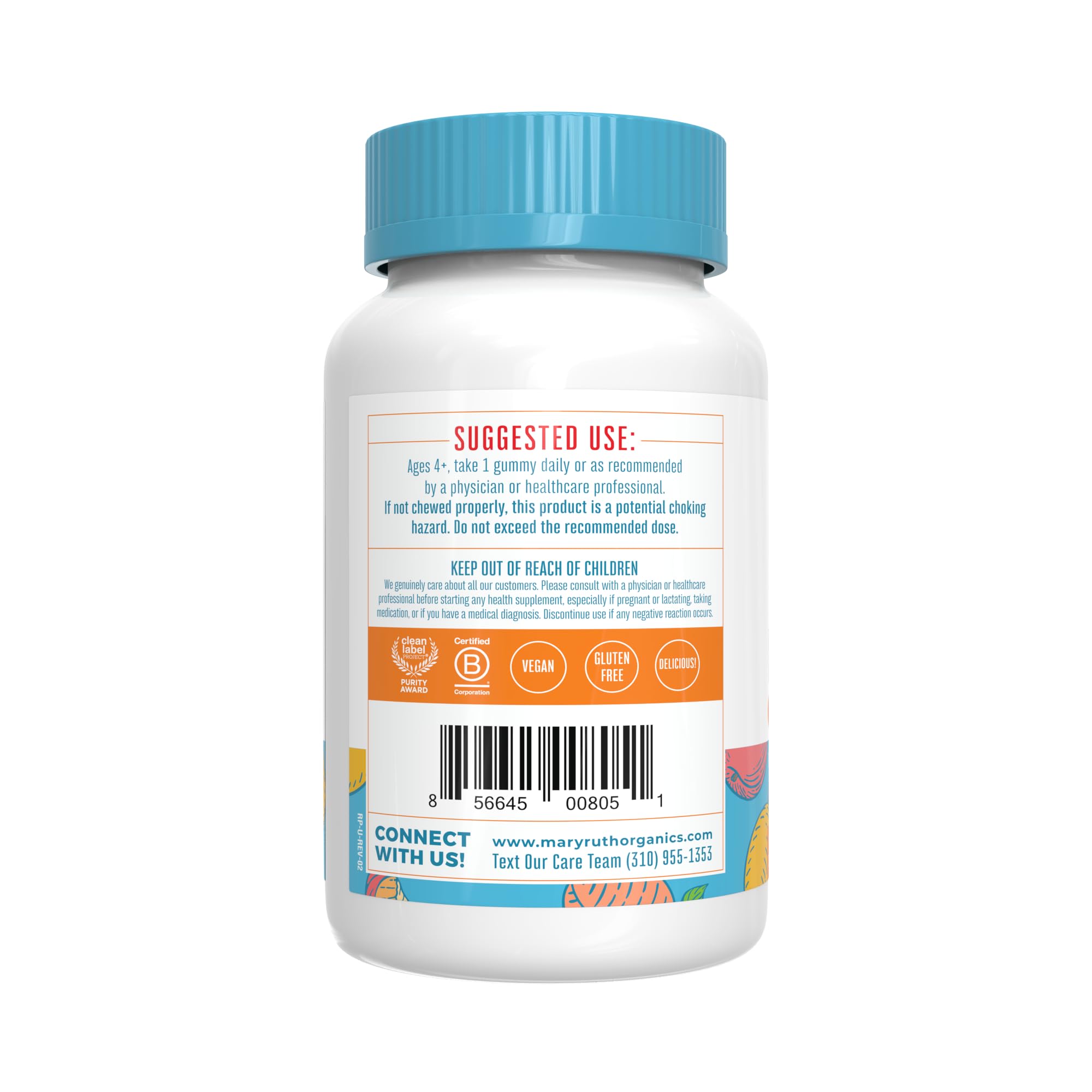 MARYRUTH'S Vitamin D3 K2 Calcium Gummies, Bone Health, 2 Month Supply, 60ct — Amazon image 3