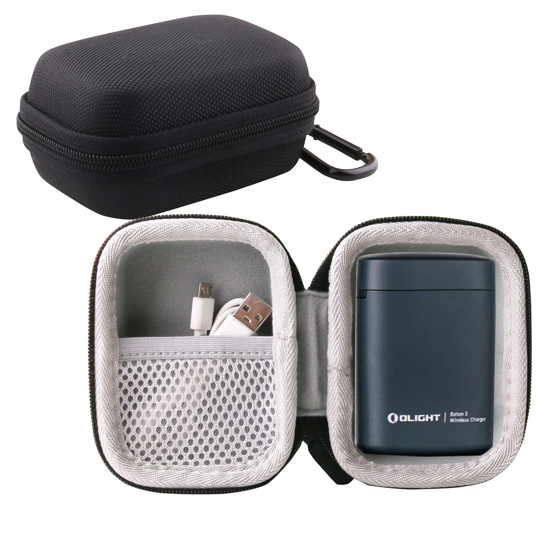 WERJIA Hard Carrying Case Compatible with OLIGHT Baton3 Premium Edition 1200 Lumens LED Flashlight