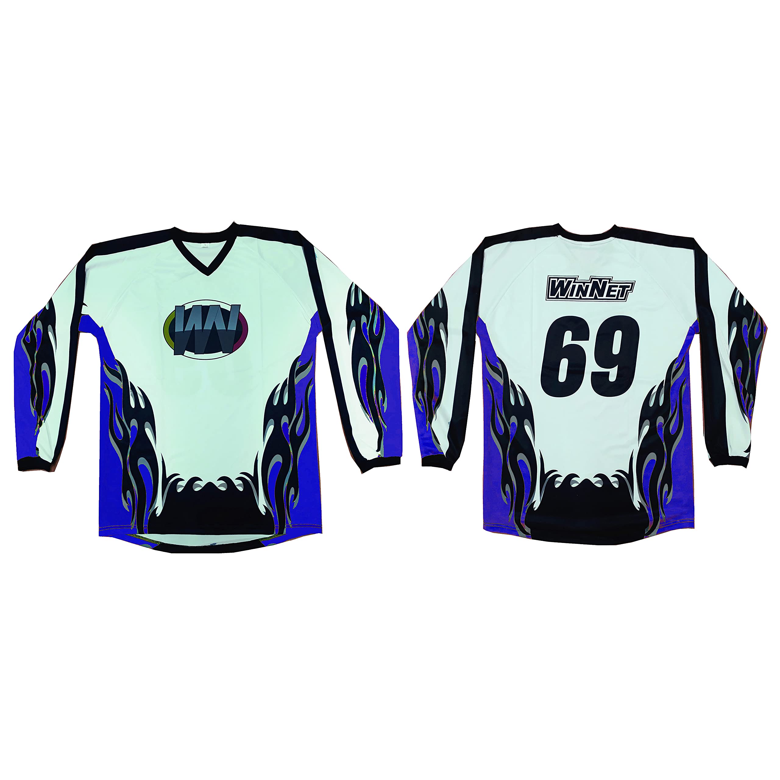 WinNet Tuta Completo da Moto Cross Enduro Quad per Adulto Maglia + Pantalone