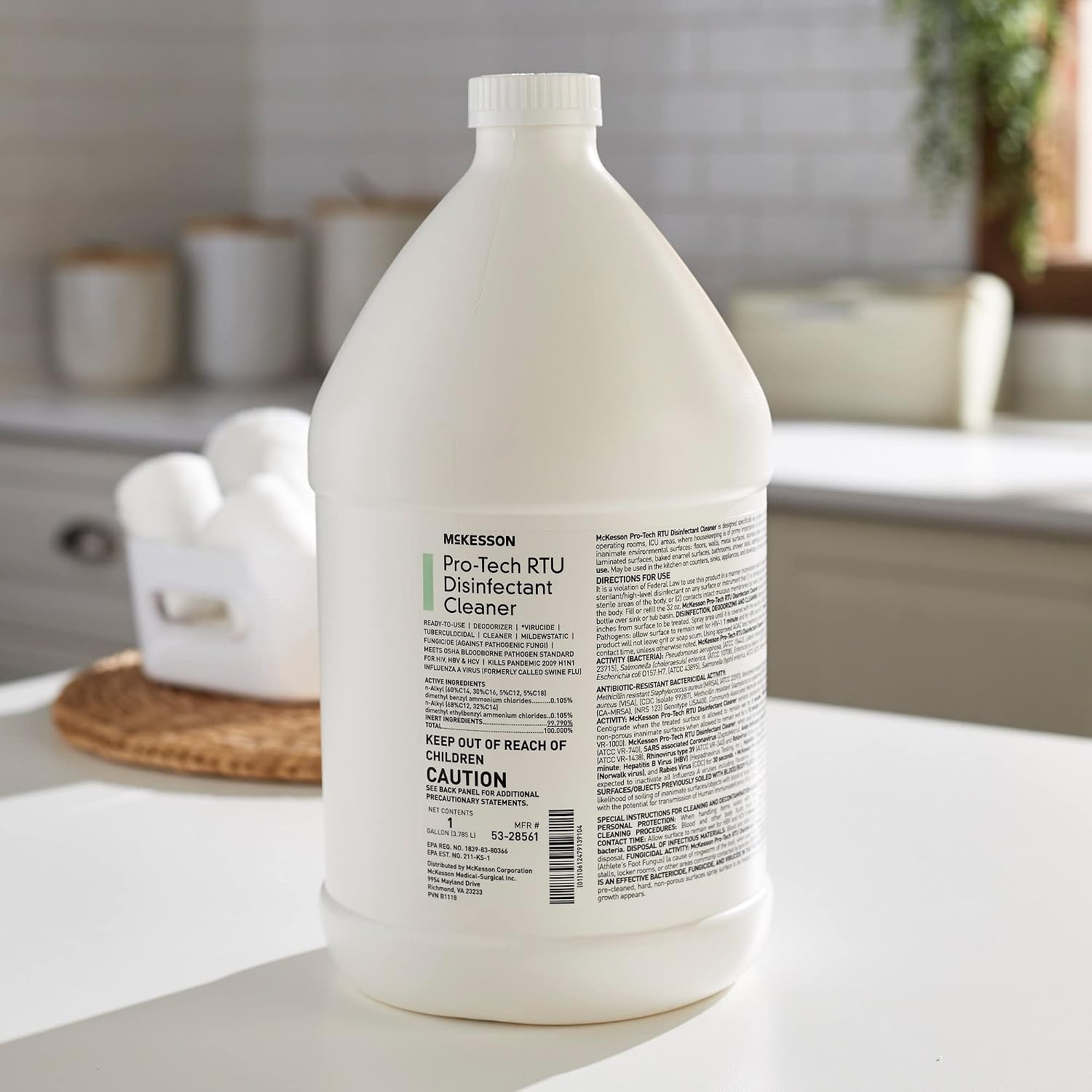 McKesson Pro-Tech Surface Disinfectant Cleaner, Ready to Use - Floral Scent, Jug Container, 1 gal, 1 Count, 1 Pack image 5