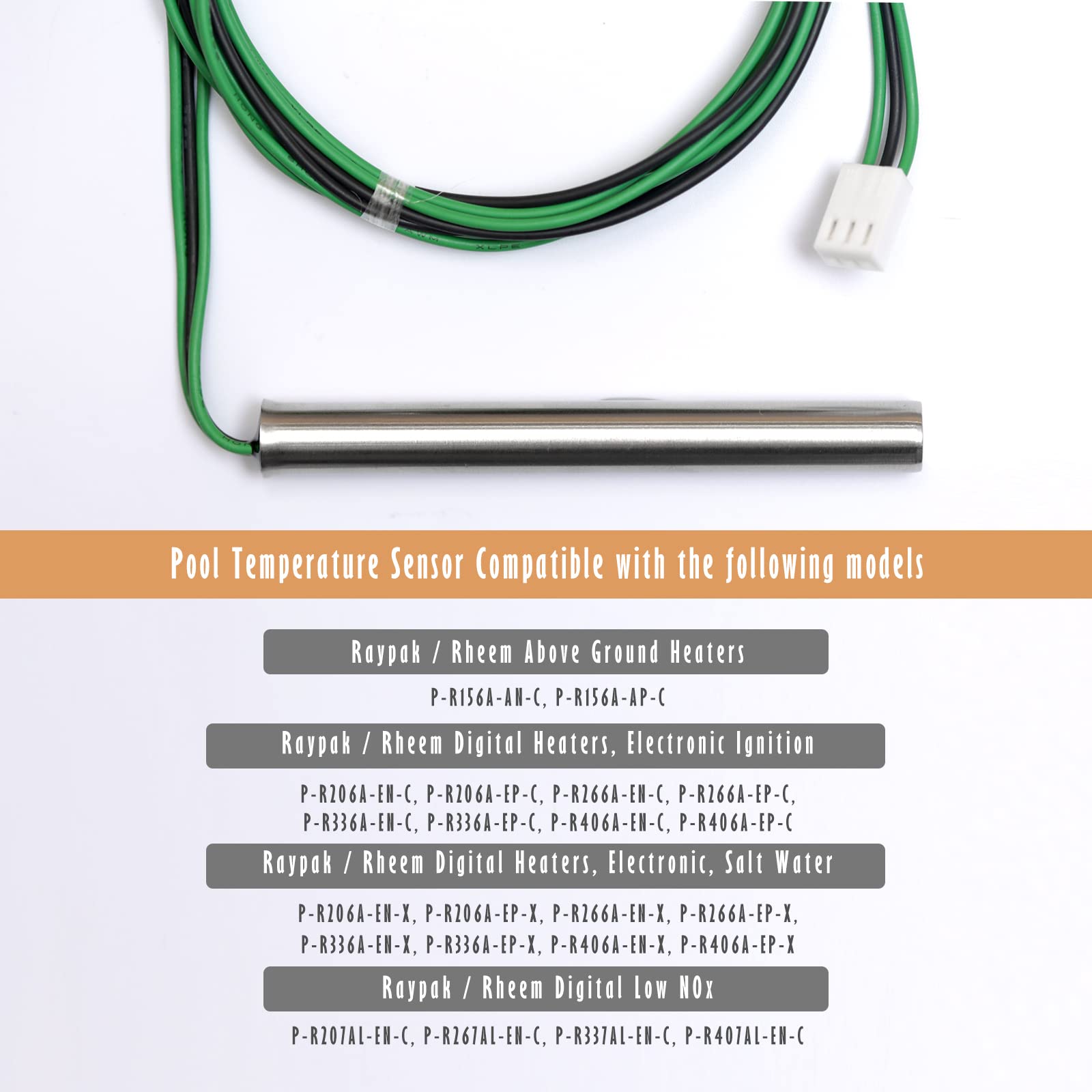 YUXIVCNE 009577F Pool Temperature Sensor Lid Units Replacement for Raypak  Heater Spa 12 Months Warranty : Amazon.co.uk: Garden