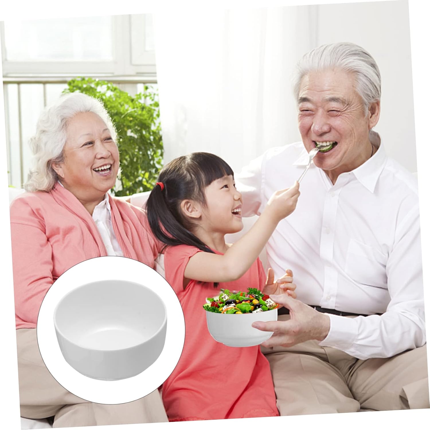4pcs Ceramic Rice Bowls Stylish Soup and Noodle Containers Food-grade Healthy Meals for Rice Grains and Fruits