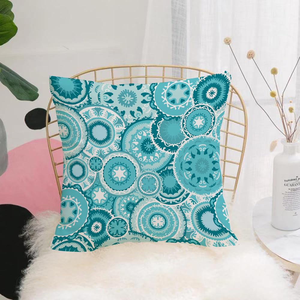 HYOSXW Cushion Cover,Throw Pillow Case Home Decorative for Living Room Bedroom Sofa Chair 16X16 Inch,Light winter background.pattern with snowflakes.,Pillowcase 40X40cm