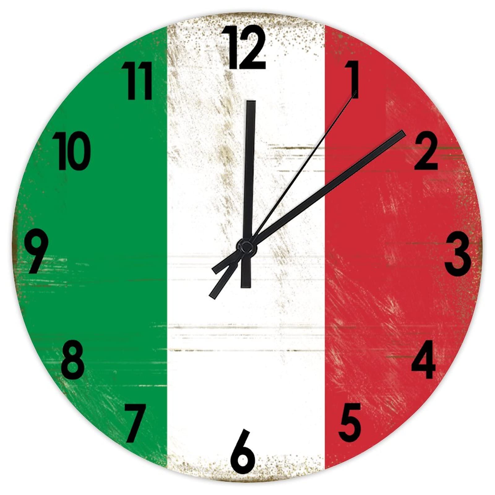 Horloge murale Italie 38 cm pour décoration de cuisine maison et bureau style européen