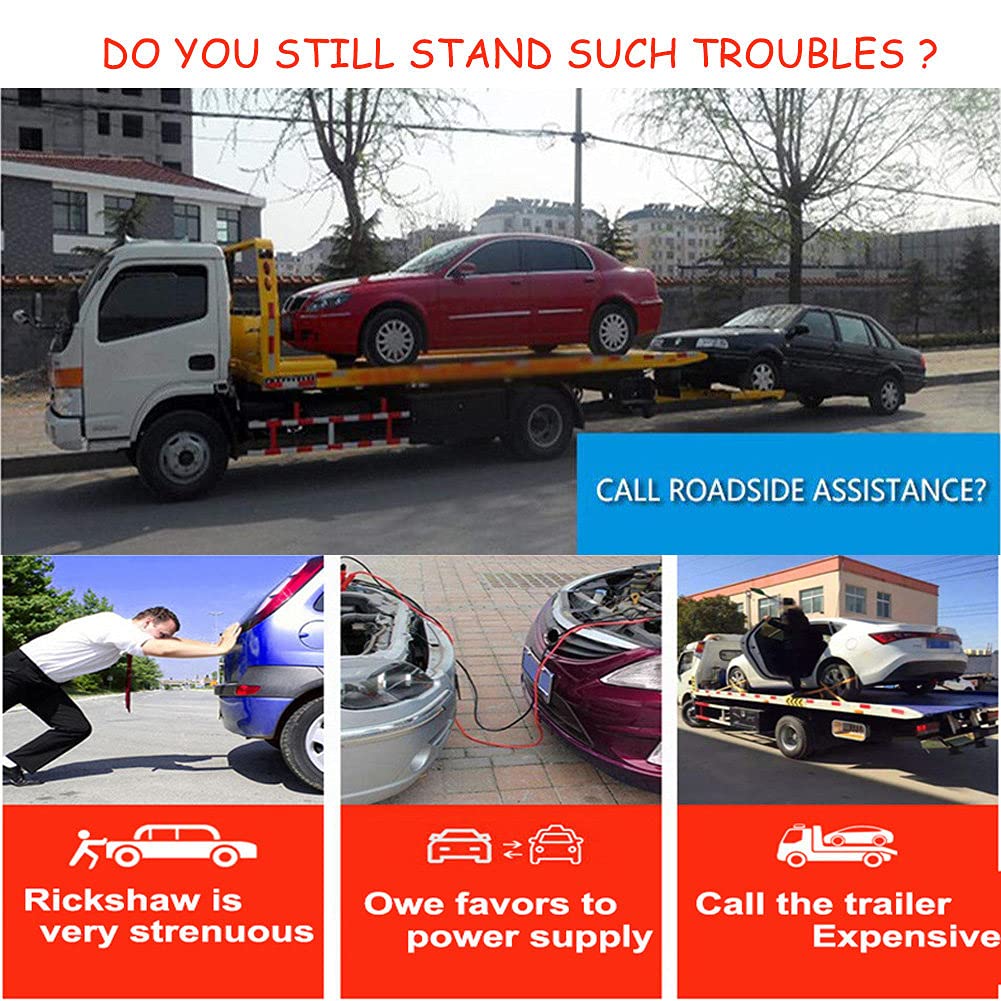 Arrancador de Coches Buture Cargador baterias Coche Diesel portatil para 12V Car Truck Lithium Jump Starter Cargador Power Bank Car Booster Batería 20000mA