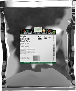 Organic English Breakfast Black Tea 1 lb Bulk Frontier Co-op Robust Malty Flavor Kosher Non-ETO