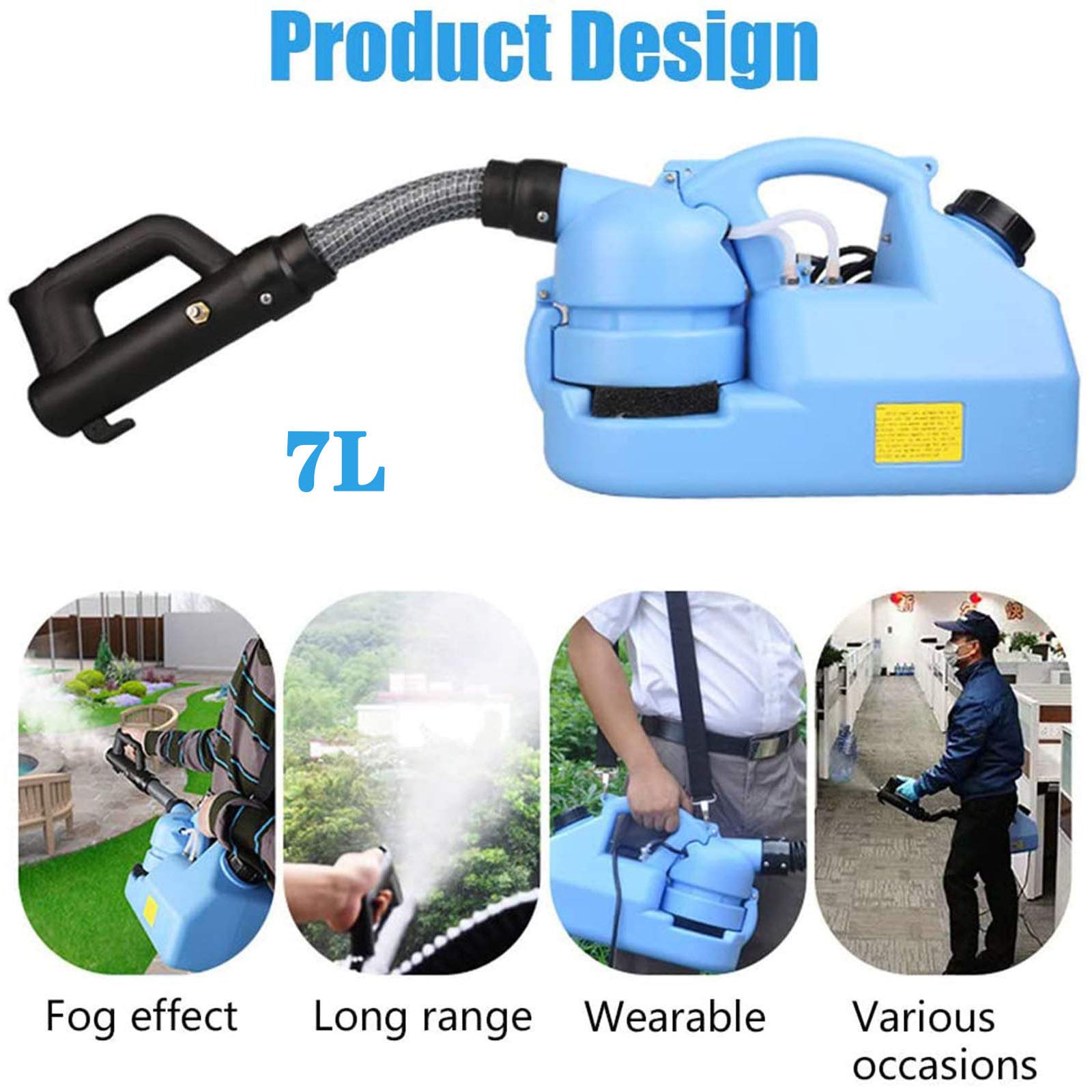 Máquina nebulizadora ULV, máquina de desinfección de máquina nebulizadora portátil Desinfección con nebulizador Asesino de Mosquitos