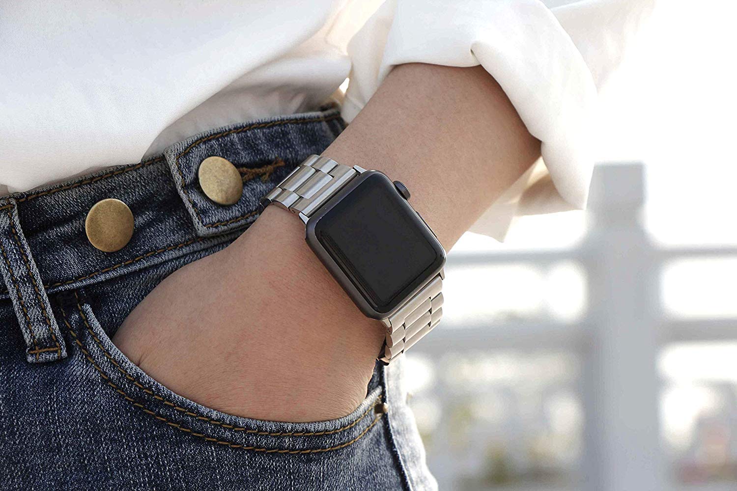 Amazon.co.jp: SUNDAREE Compatible with Apple Watch band バンド 